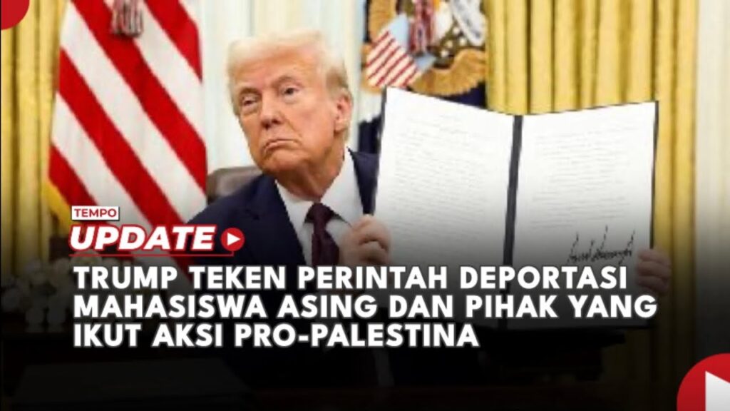 Trump Ancam Deportasi Mahasiswa Pro Palestina