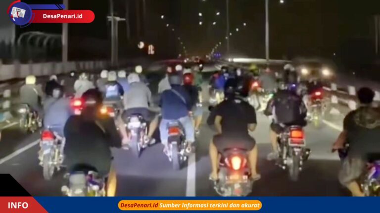 Klub Motor Nekat Lintas Jalur Mobil di Suramadu, Kami Tilang!