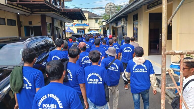 Polres Tasikmalaya Berantas Premanisme, 79 Jukir Liar Ditangkap!