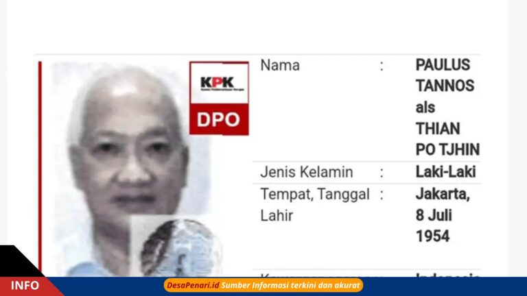 Singapura Tolak Penangguhan Penahanan Paulus Tannos!