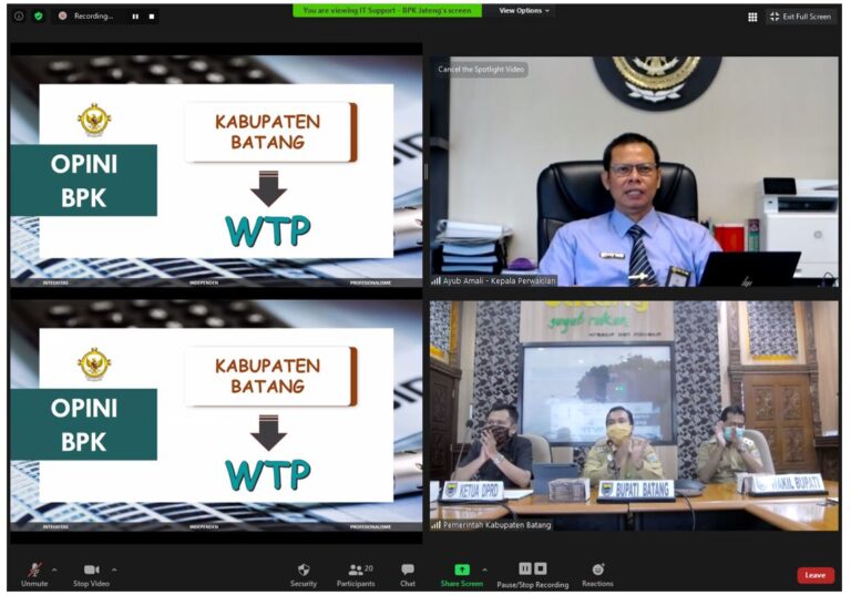 Batang Raih Opini WTP 9 Tahun Beruntun, Bupati Faiz: Ini Bukti Konsistensi dan Komitmen