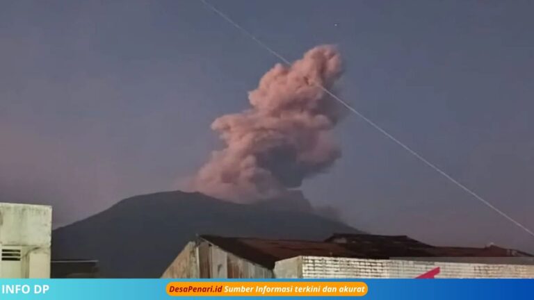 Gunung Marapi Erupsi, Abu Vulkanik Mencapai 1 Kilometer!