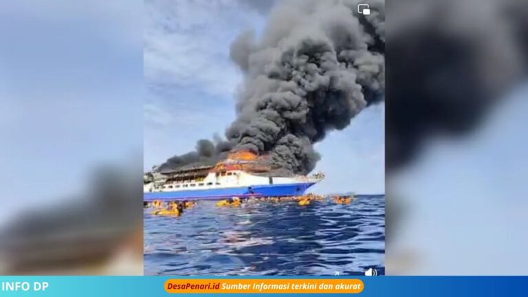 KM Barcelona 5 Terbakar di Perairan Talise, Simak Detailnya!
