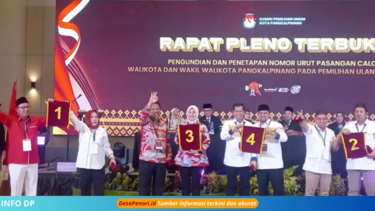 KPU Resmi Umumkan Nomor Urut Pilkada Ulang 2025
