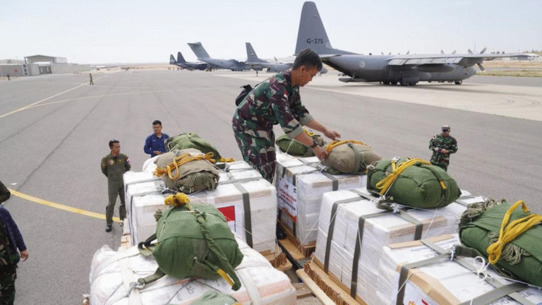 TNI Gencar Kirim Bantuan 91,4 Ton untuk Warga Gaza