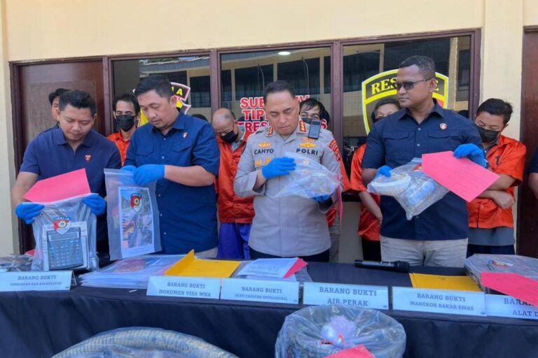 Tambang Ilegal di Keerom Dibongkar, 6 Tersangka Dijerat, 4 di Antaranya WN China