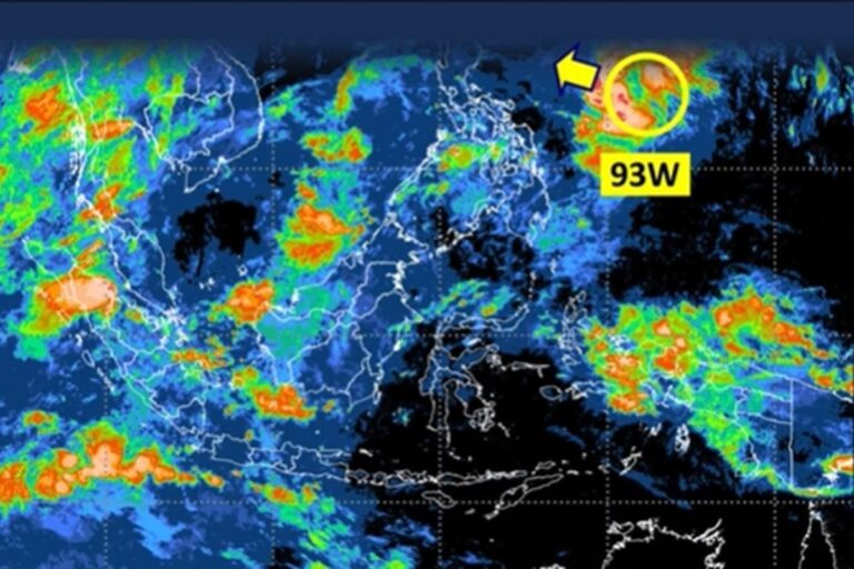 Bibit Siklon 93W Terpantau di Utara Indonesia, BMKG Jelaskan Dampaknya
