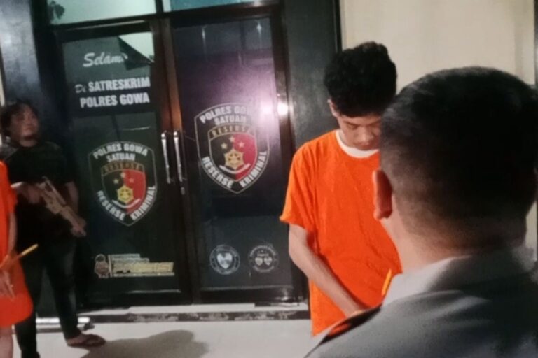 Dua Kakak Beradik Diamankan Polisi Gowa Pasca Teror Warga Pakai Panah
