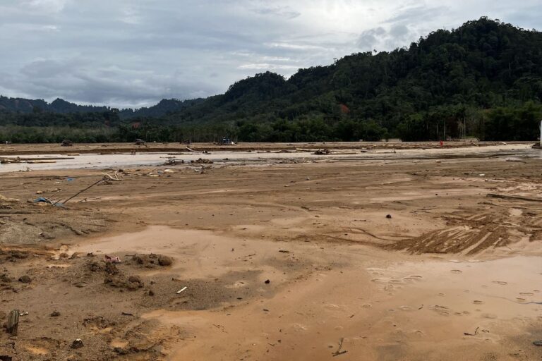 Tertimbun Material, Sawah di Tapanuli Tengah Lenyap