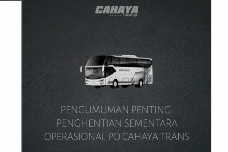 PO Cahaya Trans Hentikan Sementara Seluruh Operasi Bus Pascainsiden Tol Krapyak