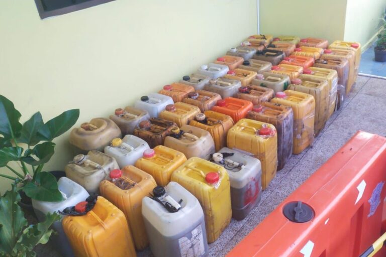 Penggerebekan di Bangka Tengah, 800 Liter Solar Subsidi untuk Tambang Ilegal Disita