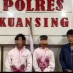 Viral di Medsos, Aksi Dua Pemuda Berpakaian Pocong di Kuantan Tengah Berakhir di Mapolres