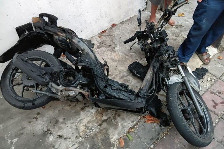 Kronologi Motor Terduga Pencuri Meledak di Koja Hingga Buat Pelaku Terbakar 40 Persen